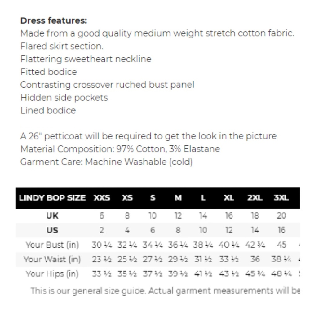 Floral Lindy Bop Ophelia Dress With *Pockets!!* - Picture 5 of 7